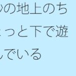 「d_317267 砂の地上のちょっと下で遊んでいる」のサムネイル画像