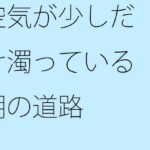 「d_345878 空気が少しだけ濁っている朝の道路」のサムネイル画像