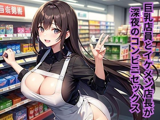 「d_624900 巨乳店員とイケメン店長が深夜のコンビニセックス」のサムネイル画像