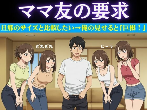 「d_625469 豊満なママ友5人に囲まれて自宅でタコパ！旦那のチンチンのサイズの話になり・・・仕方なく俺の巨根を見せてやった」のサムネイル画像