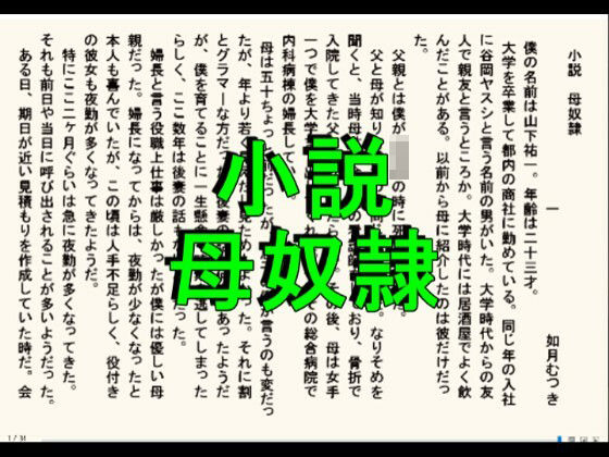 「d_650115 小説 母奴●」のサムネイル画像